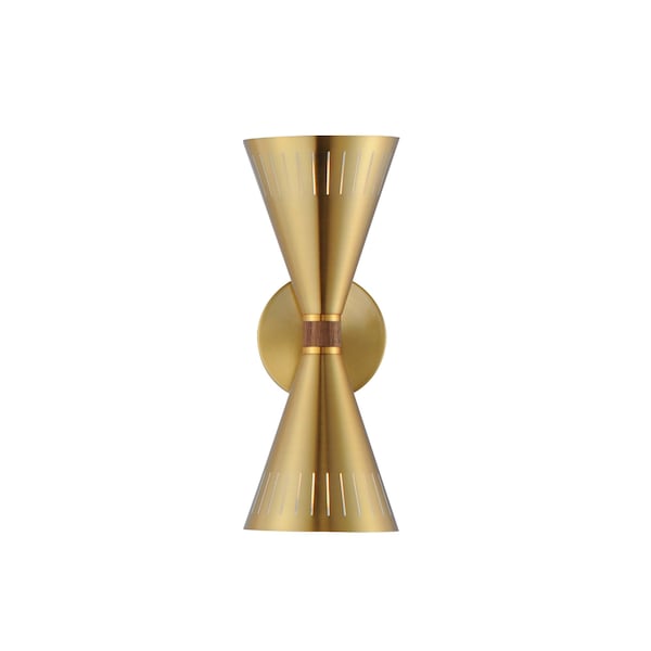 Maxim Lighting Helsinki 2-Light Wall Sconce, Natural Aged Brass 11432NAB - main